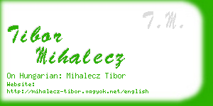 tibor mihalecz business card